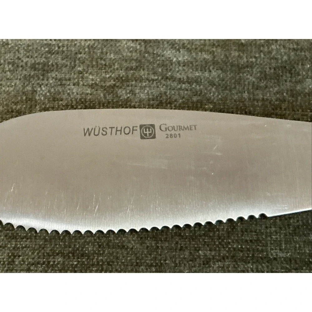 Wusthof Gourmet 2801 5" Serrated Spatula Spreader Sandwich Bagel Knife Germany - Picture 3 of 6